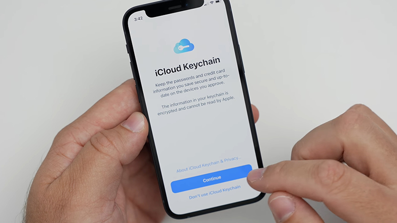 Cài đặt Icloud Keychain