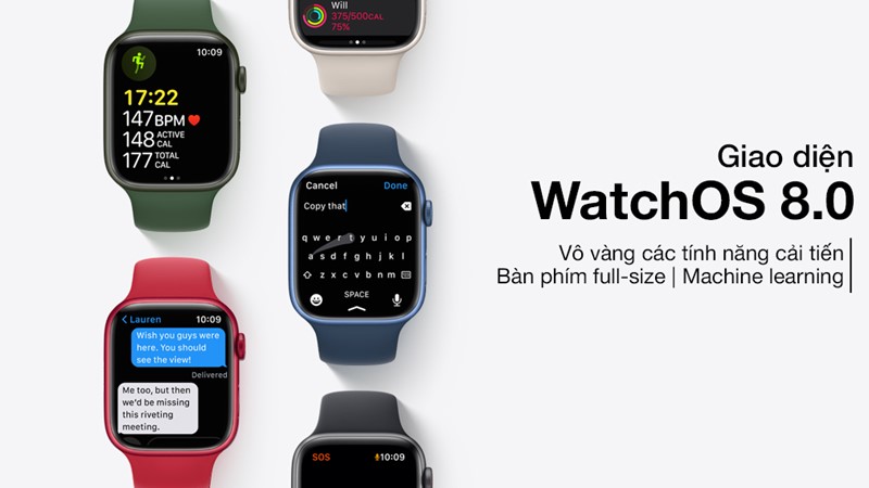 Màn hình tối ưu bàn phím trên Apple Watch