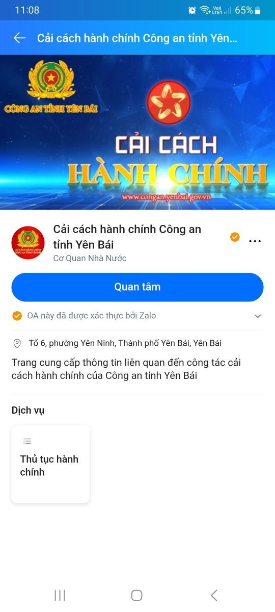 Ấn vào nút Quan tâm màu xanh ở giữa màn hình để tiếp tục.