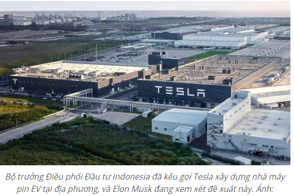 Indonesia thu hút nhiều doanh nghiệp công nghệ lớn, kêu gọi Tesla xây nhà máy pin EV