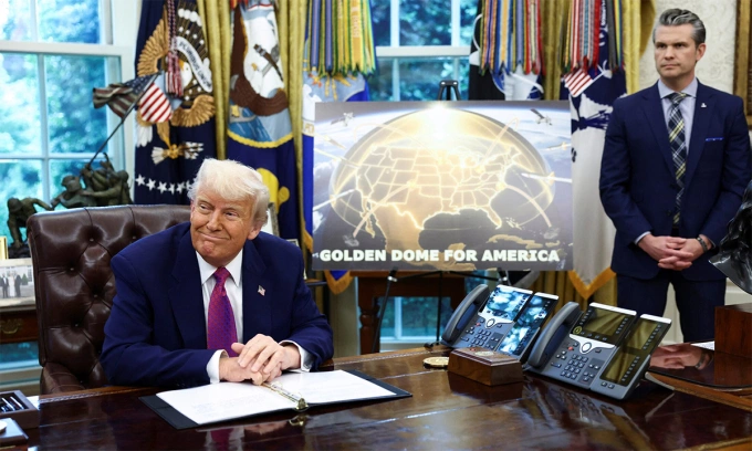 Ông Trump công bố dự án lá chắn tên lửa Vòm Vàng trị giá 175 tỷ USD – Tham vọng siêu cường trong thời đại không gian